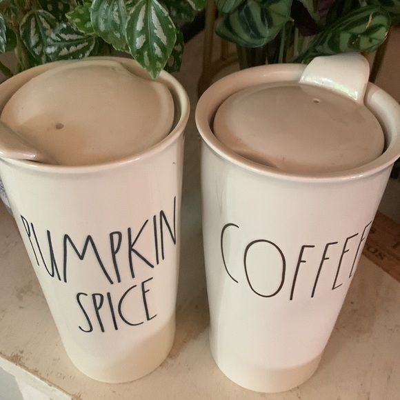 Rae Dunn Pumpkin Spice Coffee Tumbler Set - Picture 2 of 2